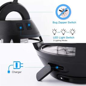 img 1 attached to Bug Zapper Mosquito Killer Fly Trap: Camping Lamp, Indoor/Outdoor Attractant, Cordless & Hangable