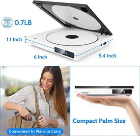 img 3 attached to 📀 Super Mini DVD Player: Portable Palm-Size, HDMI AV Output, All Region Free, HD 1080P, USB Supported