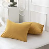 clothknow mustard standard pillowcases envelop logo