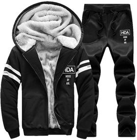 img 1 attached to MANTORS Tracksuit Sweatsuits Pullover Outfits Men's Clothing
