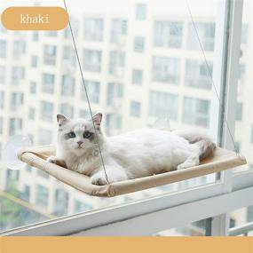 img 3 attached to JinRui-T Cat Window Hammock Perch: Secure, Sunny Bed with Powerful Suction Cups for Space-Saving Window Mounted Resting – Holds Up to 30lbs!