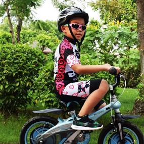 img 1 attached to LONG AO Children Cycling Jersey Outdoor Recreation in Outdoor Clothing