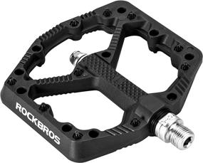 img 4 attached to ROCKBROS Flat MTB Bike Pedals with Nylon Fiber Platform for Road Mountain BMX Bicycles