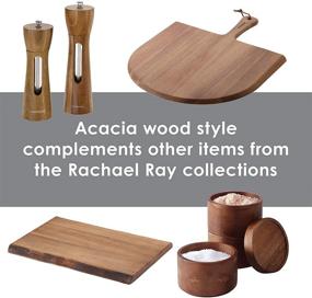 img 1 attached to 🧂 Rachael Ray 2-Piece Acacia Salt and Pepper Grinder Set: Efficient Tools and Gadgets for Superior Seasoning