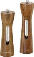 🧂 rachael ray 2-piece acacia salt and pepper grinder set: efficient tools and gadgets for superior seasoning logo