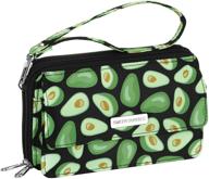 🥑 stylish avocado clutch wallet: smith sursee women's multi-card organizer with phone pocket for ladies & girls - perfect casual gift logo