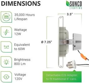 img 3 attached to Упрощенная установка: регулируемый дизайн прожектора Sunco Lighting улучшает удобство использования.