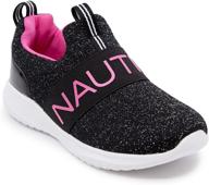 👟 stylish nautica fashion sneaker running youth black boys' shoes: durable and trendy footwear logo