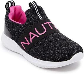 img 4 attached to 👟 Стильные кроссовки для бега молодежи Nautica Fashion черного цвета для мальчиков: прочная и модная обувь