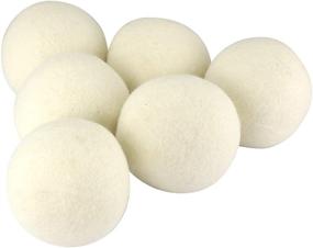 img 3 attached to 🧦 Soft Wool Dryer Balls (6-Pack) by Total Vision - Reusable Natural Fabric Softener for Effortless Laundry Care