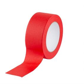 img 3 attached to 🔴 LICHAMP 4 Pack Red Painters Tape 2 inch Wide: High-Quality Red Masking Tape Bulk Multi Pack, 2 inch x 55 Yards x 4 Rolls (220 Total Yards)