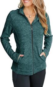 img 3 attached to 🧘 Jeemery Full Zip Women's Athletic Jacket: Slim Fit Workout Yoga Track Sports Jackets with Pockets, Ideal for Running and Outdoor Activities