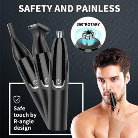 img 2 attached to Rechargeable Nose Hair Trimmer Clipper for Men and Women - Professional Painless Ear and 👃 Nose Trimmer with Waterproof Dual Edge Blades for Easy Cleansing - Nasal Hair Trimmers Ideal for Men