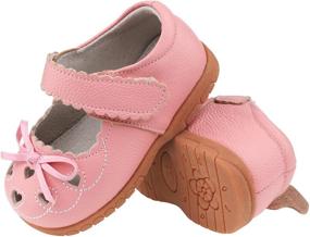 img 1 attached to Femizee Leather Design Princess Toddler Girls' Flat Shoes: Cute and Comfy!