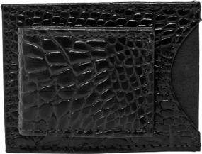 img 2 attached to 🐄 Authentic Cowhide Lizard Leather Men's Accessories with Magnetic Closure