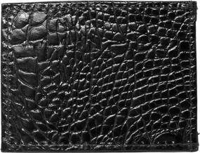 img 1 attached to 🐄 Authentic Cowhide Lizard Leather Men's Accessories with Magnetic Closure