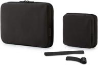 🎒 сумка-органайзер bagsmart 2-pack для 7.9-дюймового ipad, кабелей, мыши, телефона, usb, sd-карты - черная сумка для гаджетов и упаковки для путешествий логотип