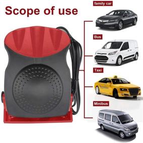 img 2 attached to 🚘 drtulz 2 in 1 Portable Car Heater & Cooling Function, Fast Heating Defroster Defogger 12V 150W, 3-Outlet Plug with Adjustable Thermostat in Cigarette Lighter