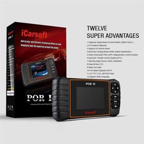 img 3 attached to 🚗 iCarsoft POR-II Porsche OBD-II Scanner Tool: Advanced Multi-systems ABS SRS Diagnostic Solution