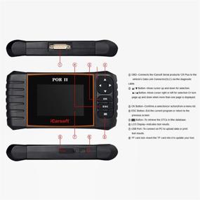 img 1 attached to 🚗 iCarsoft POR-II Porsche OBD-II Scanner Tool: Advanced Multi-systems ABS SRS Diagnostic Solution