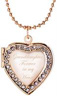 📸 latigerf granddaughter forever in my heart locket necklace - engraved pendant with picture photo logo