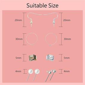img 2 attached to 760 PCS DIY Earring Making Kit: Sliver Golden Earring Supplies, Pearl Earrings, Ear Rings, Stainless Steel Hooks & Posts