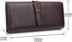 img 1 attached to Vintage Handmade Genuine Leather Organizer Women's Handbags & Wallets: The Perfect Wallets Collection