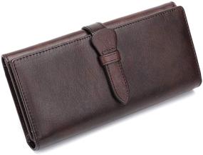 img 3 attached to Vintage Handmade Genuine Leather Organizer Women's Handbags & Wallets: The Perfect Wallets Collection