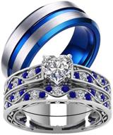 💍 комплект кольцов loversring: набор свадебных колец из двух колец: обручальные кольца человека и женщины, обещающие кольца пары обручальных колец. логотип