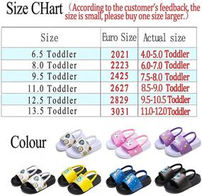 img 3 attached to Sandals Slippers Toddler Children Darkblue