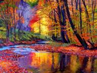 🎨 uspxqx autumn forest paint by numbers for adults: perfect oil painting kit for home décor enthusiasts (20"x16" finished product) logo