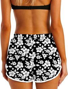 img 1 attached to 🌺 Women's Hawaiian Tropical Athletic Shorts with Convenient Pockets