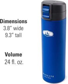 img 3 attached to 💧 GSI Outdoors Microlite 720 Flip: 24 fl.oz. Vacuum Insulated Stainless Steel Water Bottle for Ultimate Hydration