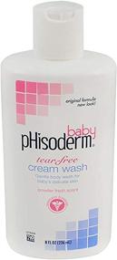 img 4 attached to 👶 pHisoderm Baby Tear-free Cream Wash, 8 FL OZ - Alcohol-Free, Soap-Free, Dermatologist Tested, Allergy Tested, Powder Fresh Scent (Pack of 3) - Improved SEO