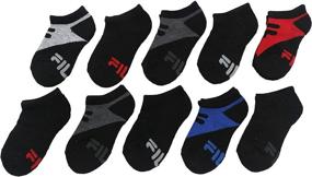 img 3 attached to Fila Kids Boys 10-Pack Half Cushion No Show Socks: Ultimate Comfort and Style for Active Boys