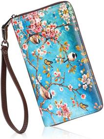 img 4 attached to 👛 APHISON Painting Wristlet Wallets: Stylish Women's Handbags & Wallets for a Perfect Wallet Organizer