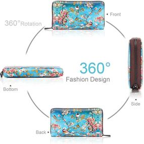 img 3 attached to 👛 APHISON Painting Wristlet Wallets: Stylish Women's Handbags & Wallets for a Perfect Wallet Organizer