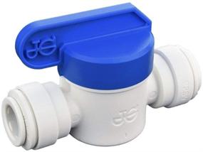 img 4 attached to John Guest PPSV041212WP Speedfit Shut-Off Valve 3/8 Inch OD – Easy Push-to-Connect Solution