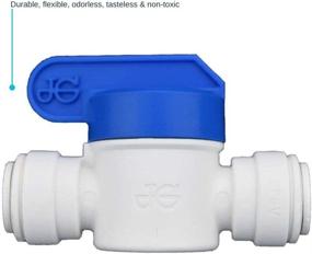 img 1 attached to John Guest PPSV041212WP Speedfit Shut-Off Valve 3/8 Inch OD – Easy Push-to-Connect Solution