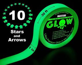 img 2 attached to 🌟 Glow in the Dark Tape: The Ultimate Safety Solution for Stairs, Switches, Stage, Theater, and More!