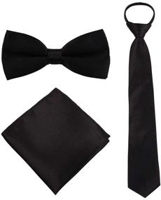 img 4 attached to GUCHOL Boys Pocket Square Necktie: Ideal Boys' Accessory for a Stylish Look