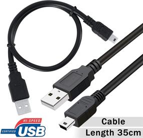 img 3 attached to 🔌 SaiTech IT 3-Pack USB 2.0 A to Mini 5-Pin B Cable for External HDDs, Cameras, Card Readers, MP3 Players, PS3 Controllers, GPS Receivers - Black, 1ft (35cm)