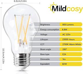 img 2 attached to 💡 Mildcosy Industrial Electrical Certified Dimmable Filament Bulb