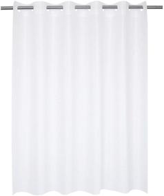 img 4 attached to 🚿 Premium Frost PEVA Waterproof Shower Curtain or Liner - Hotel Grade, 71" x 74" - No Hooks Required