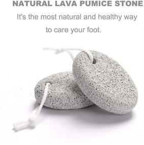 img 2 attached to 🦶 Borogo 2-Pack Natural Pumice Stone for Feet – Hard Skin Callus Remover for Feet and Hands