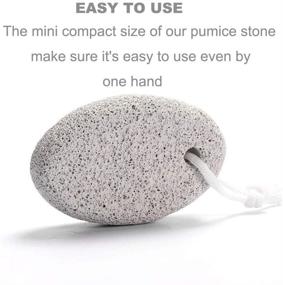 img 1 attached to 🦶 Borogo 2-Pack Natural Pumice Stone for Feet – Hard Skin Callus Remover for Feet and Hands