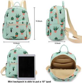 img 3 attached to Backpack School Satchel Daypack Sunflower Women's Handbags & Wallets for Fashion Backpacks