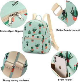 img 2 attached to Backpack School Satchel Daypack Sunflower Women's Handbags & Wallets for Fashion Backpacks