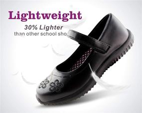img 3 attached to 👠 Stylish and Comfortable Girls' Mary Jane Dress Shoes: Perfect for School Uniforms