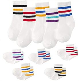 img 2 attached to Socks Breathable Strips Cotton Toddlers